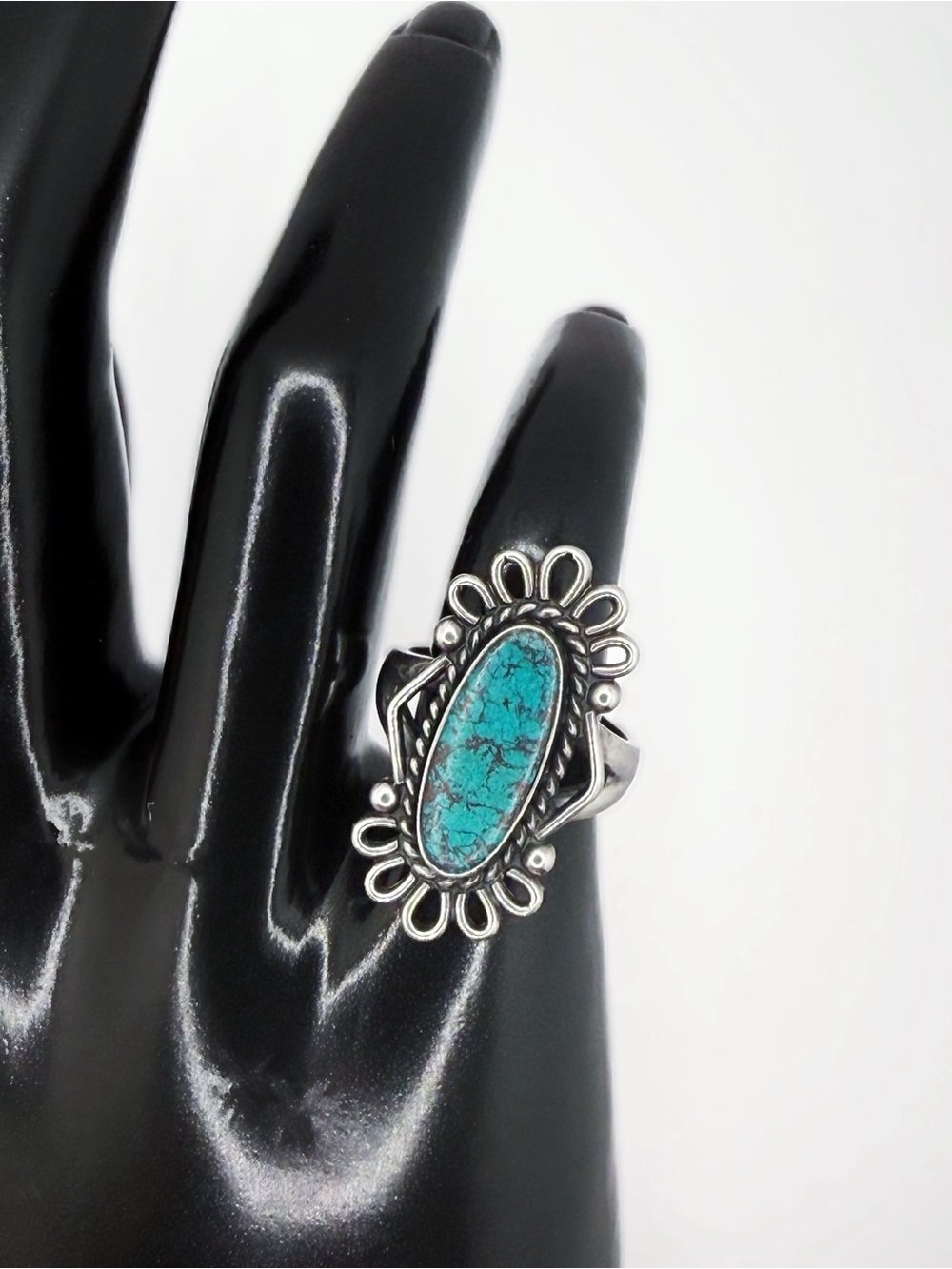 Turquoise Sterling Silver Statement Ring
